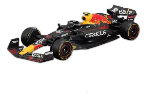 Miniatura Carrinho Formula 1 Racing Colecionável 1/43 Burago Cor Preto Red Bull 38061