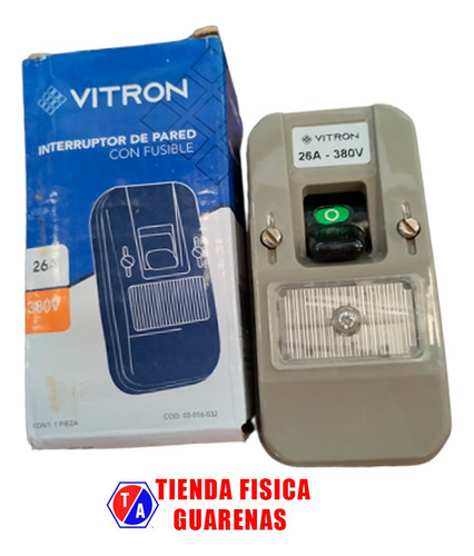 Interruptor Superficial 2polos T/602 Vitron. 