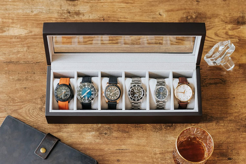 Organizador De Estojos Para Relógios Case Elegance Solid Esp