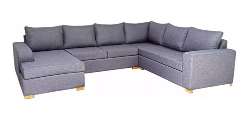 Sillon Esquinero 4 Modulos Premium En Chenille Antidesgarro