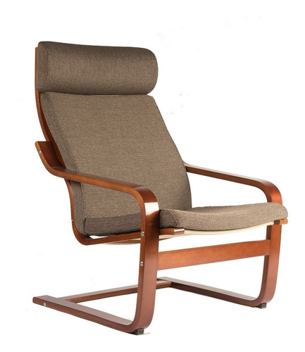 Sillón Modelo Volgar Madera Walnut Linea Premium Nordico