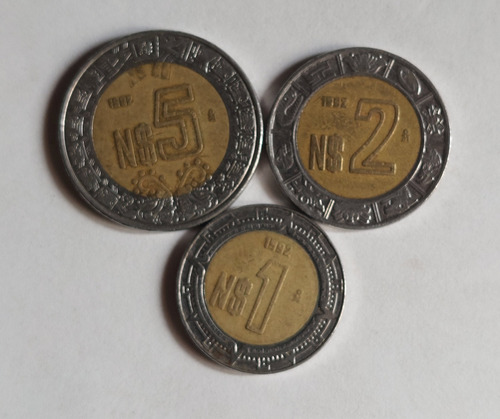 Lote 3 Monedas Mexico