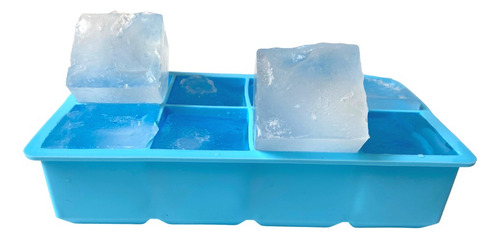 Set De 2 Cubetas De Silicona 8 Cavidades Kioxx Celeste