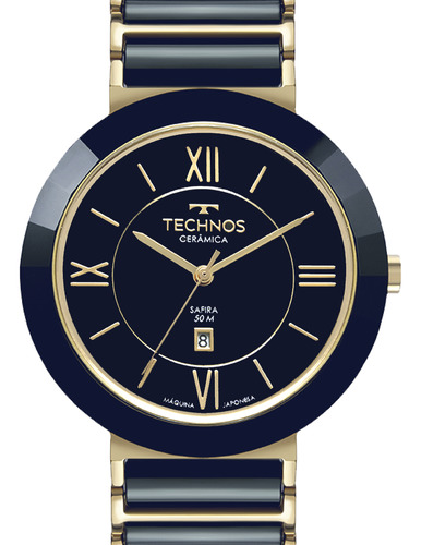 Relógio Original Technos Ceramic Safira Azul 2015bv 1a
