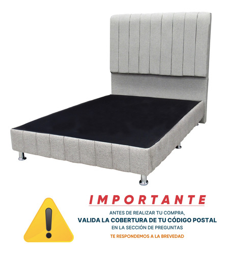 Set Parma Base + Cabecera Para Cama Queen Size