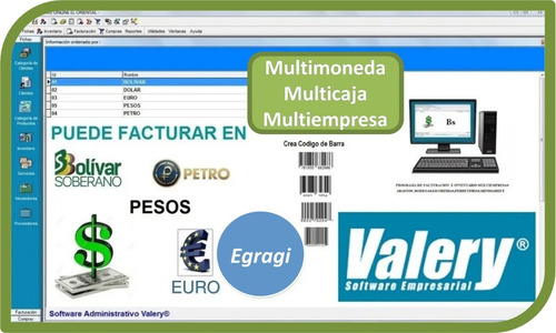 Pack Sistema Facturación Inventario Saint 5 + Valery 2 En 1