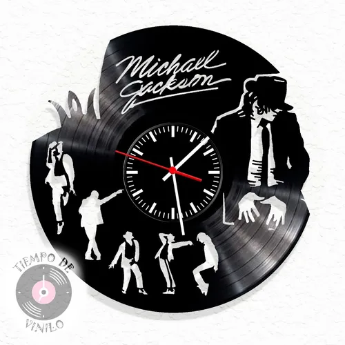 Reloj de pared Michael Jackson pintado de vinilo de 30,5 cm – Reloj de  pared Michael