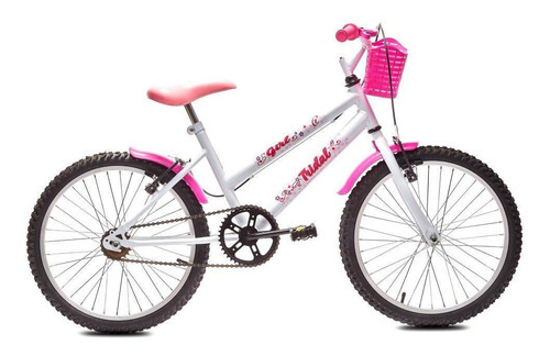 Bicicleta Aro 20 Mtb Girl Infantil Tridal Cor Branco