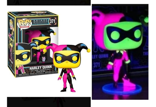 Funko Pop Harley Quinn Black Light Brilla Luz Negra 371 Nuev