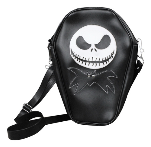 Mochila Pocket Diseño Gótico, Estilo Ataúd Jack Skellington.