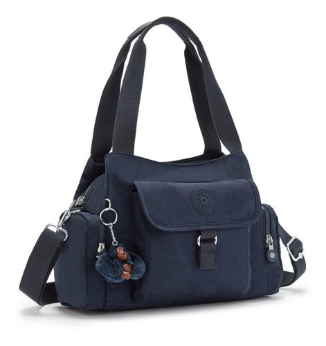 Bolsa Kipling Felix L U Cor Azul Verdadeiro Tonal