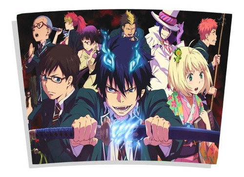 Imagem 3 de 4 de Kit Anime Blue Exorcist Copo Térmico E Caderneta