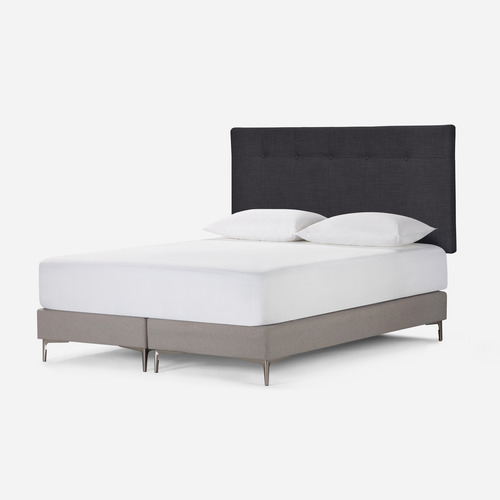 Respaldo Rosen New Bennet 2 Plazas Tela Grafito