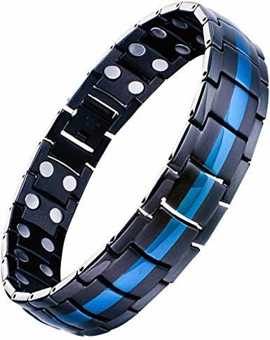 Feraco Para Hombre De Acero De Titanio Pulsera De La Terapia