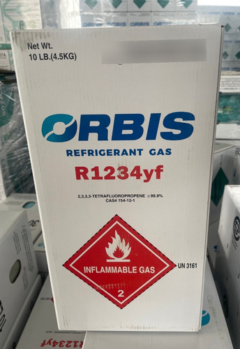 Gas Refrigerante 1234yf Garrafa Por 4.5 Kilos