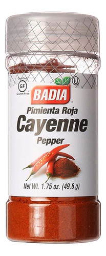 Pimienta Roja De Cayena, Badia. 49.6 Gr