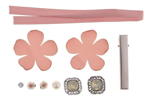Imagen 2 de 8 de Kit De 10pcs Accesorio De Pin De Pelo Incluye Perla De Flor