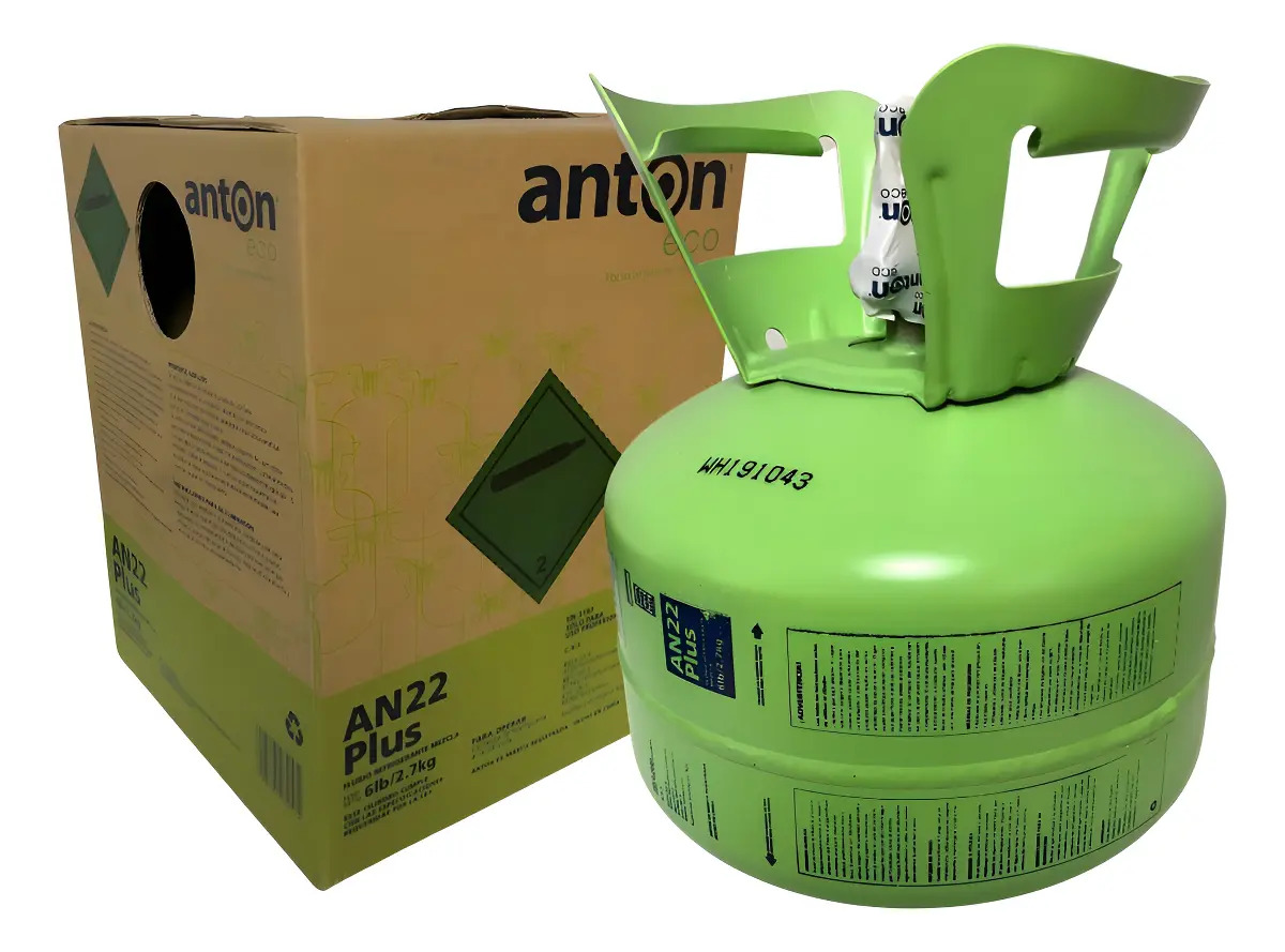Garrafa Gas Refrigerante Anton AN22 Plus 2.7kg AN22 (replacement for R22)