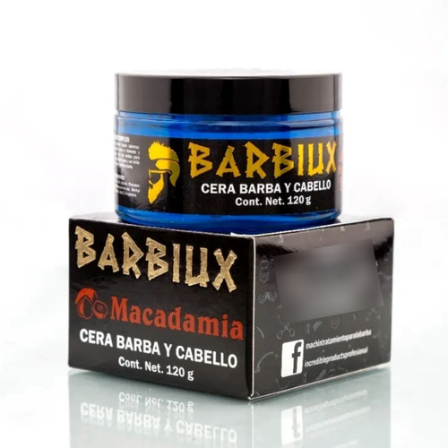 Cera Para Barba Y Cabello Barbiux Macadamia 120g