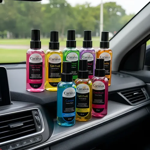 Kit 7 Aromatizantes Automotivos Perfume Carro 60ml Sortidos - R$ 71,09