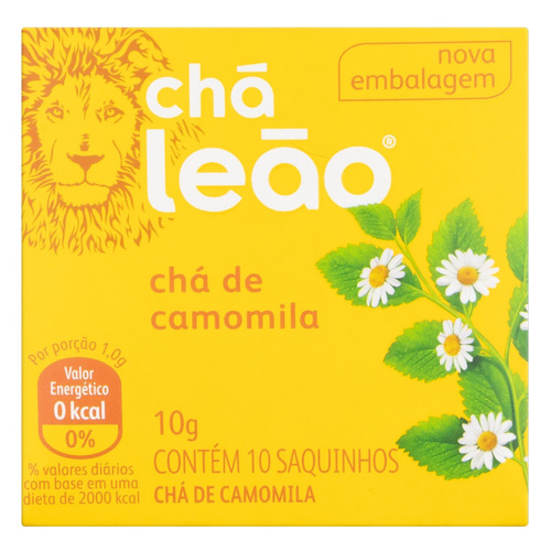 Chá Leão camomila em sachê 10 g 10 u
