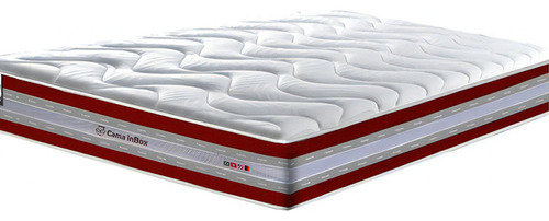 Cama inBox Colchão Select Firme cor vermelho colchão casal 138cm x 188cm