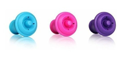 Imagen 1 de 2 de Set X3 Tapones Para Vacío Varios Colores Original Vacuvin
