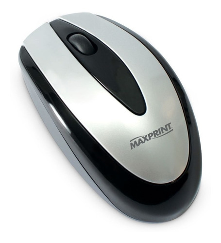 Mouse Usb Óptico 800dpi Preto E Prata 60816-4 - Maxprint