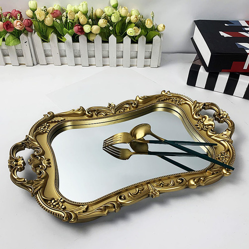 Bandeja Decorativa Para Espejo, Bandeja De Tocador Para El