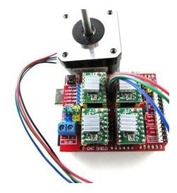 4pz Cable Nema 17, Para Conectar A Shield Cnc, Impresora 3d