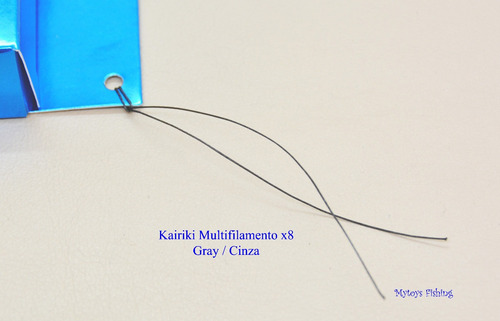 Imagem 2 de 4 de Linha Multifilamento Shimano Kairiki Pe 10lbs 300m Cinza