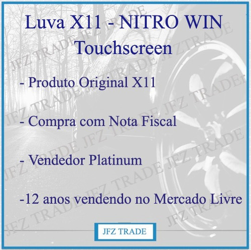 Luva Motoboy X11 Nitro Win Moto Touchscreen Motoqueiro Kart