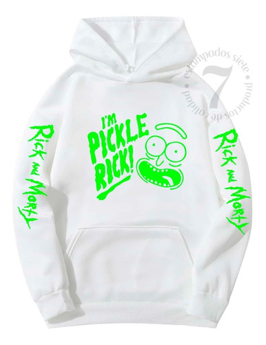 Poleron Canguro Rick And Morty  Im Pickle Hombremujer 
