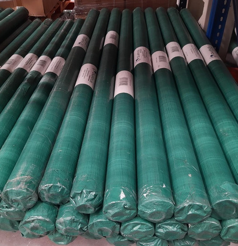 Imagen 5 de 5 de Rafia Cubre Cerco Verde Lona 1.50 X 50 Sombra Trama 75grs
