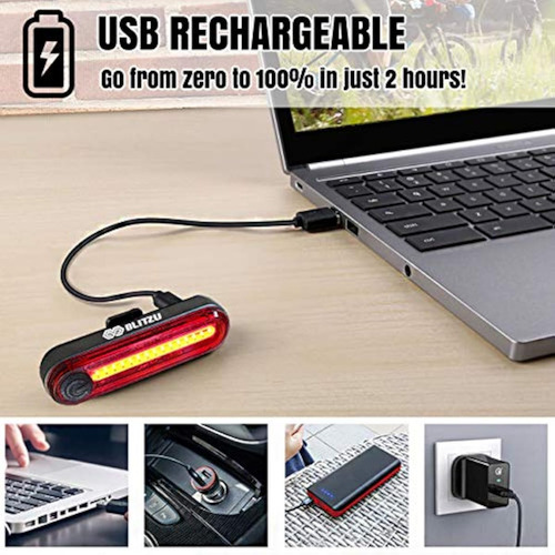 Luces Led Para Bicicleta Traseras Recargables Impermeables
