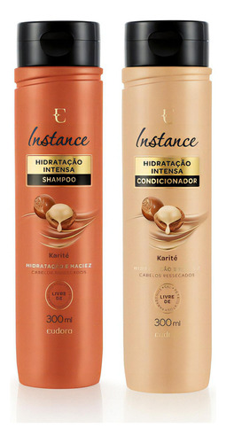  Kit Instance Karité: Shampoo 300ml + Condicionador 300ml