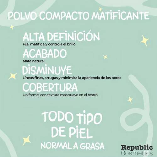 Base de maquillaje en polvo Yuya Belleza PCO Polvo Compacto - 12g