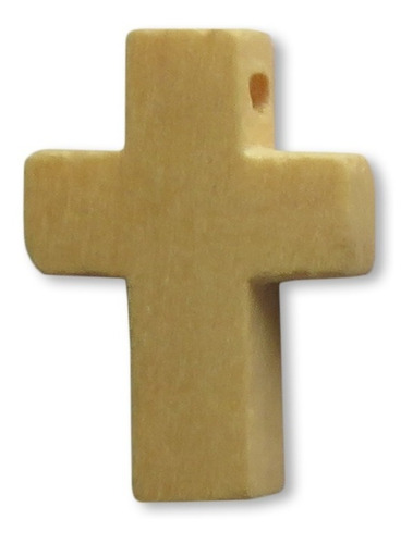 10 Cruces Madera Colgantes 2 Cm X 1,5 Cm Varios Colores