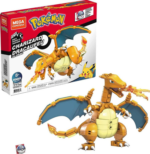 Charizard +200pzas +12cm Pokemon Mega Construx
