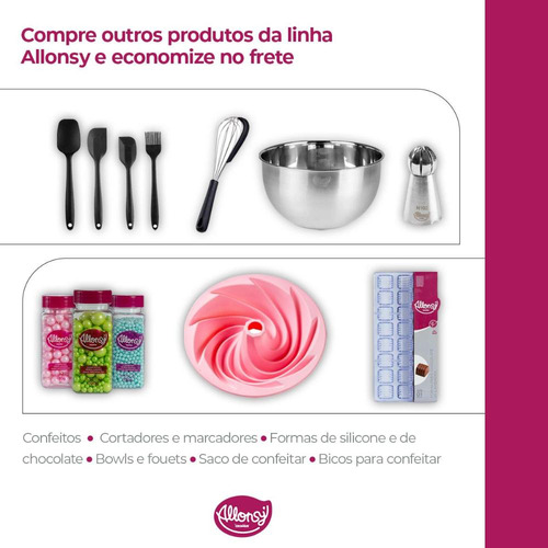 Garrafa Sifão Profissional Aço Inox - 500ml - 8x8x30cm - 1un