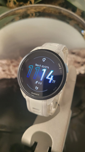 Relógio Garmin Forerunner 165 - Semi Novo!! Branco