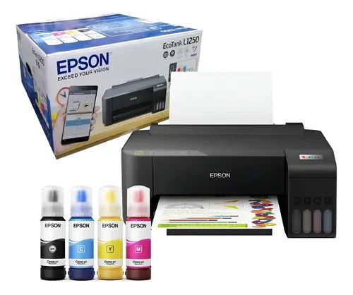 Impresora Epson L1250 Con Wifi Ecotank Negro