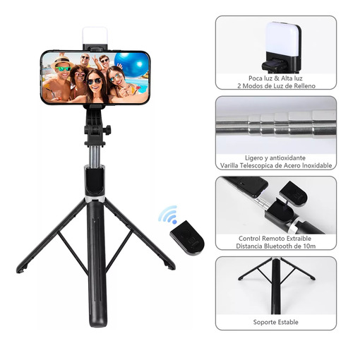 Tripie Para Celular Toneof Palo Selfies Stick Trípode 170cm