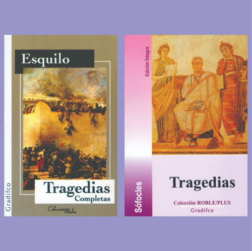 Tragedias Esquilo / Sófocles Lote X 2 Libros Nuevos