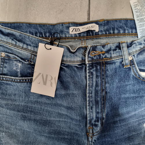 Pantalon Zara Mezclilla 36 (Usado)