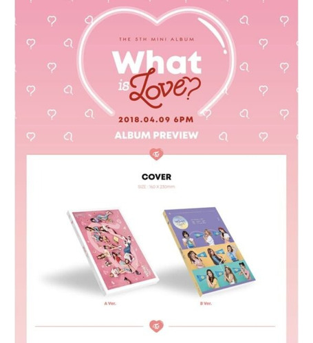 Twice Album Oficial What Is Love? Versión Rosa
