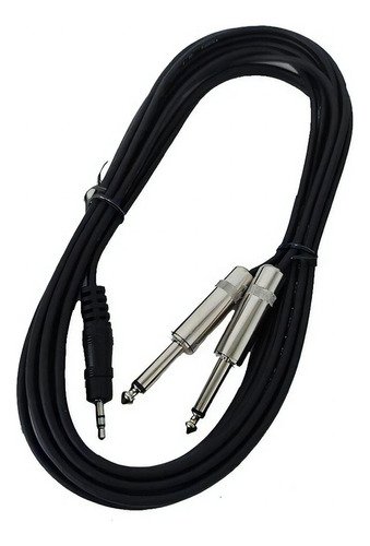 Cable Profesional Mini Plug A 2 Plug Mono Pro Audio 3,6 Mts