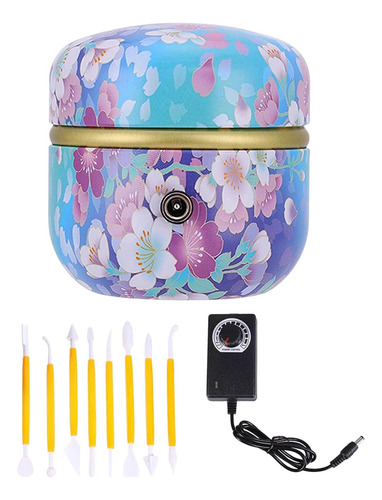 Mini Electric Pottery Wheel Machine, Adjustable Azul Claro