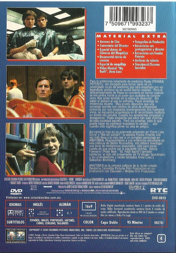 Anatomía | Dvd Película Nuevo