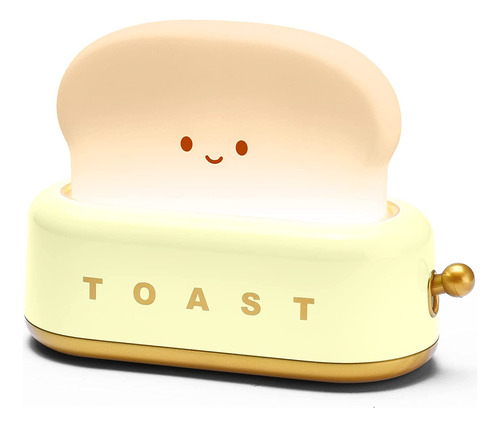 Kawaii Decor Toaster Night Light, Smile Toaster Lamp Re...